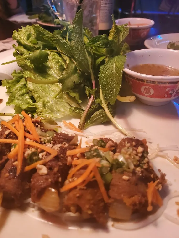 Lamb Wrapped Shrimp Rolls